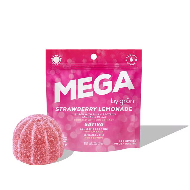 Mega Strawberry Lemonade 1:1 CBC:THC Gron