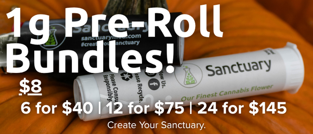 Cannabis Promo, Cannabis Sales, Cannabis Discounts, Cannabis on Sale, 1g Pre-Rolls 6/$40, 12/$75, 24/$145