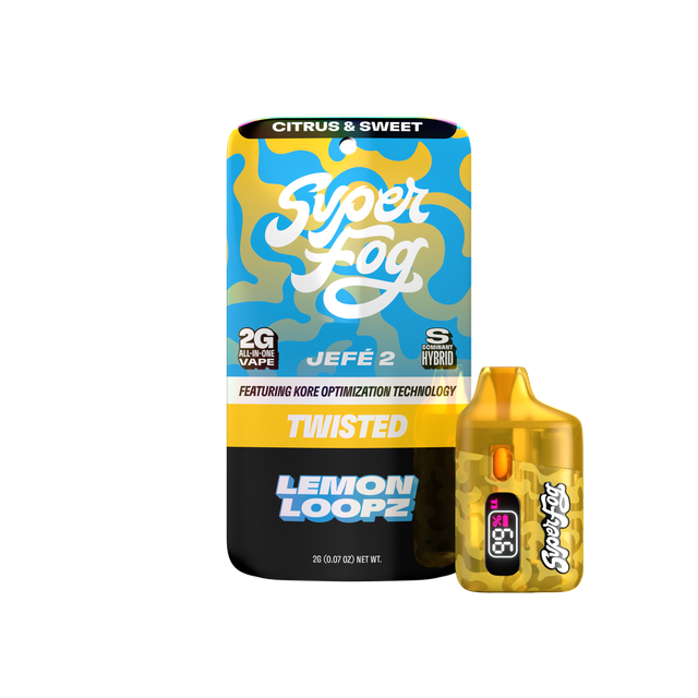TWISTED Lemon Loopz 2g AIO Vape Mfused TWISTED Lemon Loopz 2g AIO Vape Mfused