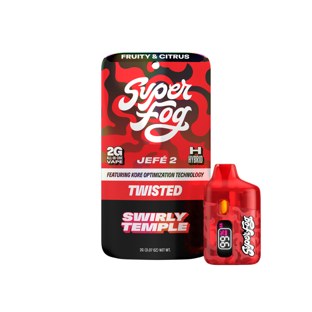 TWISTED Swirly Temple 2g AIO Vape Mfused TWISTED Swirly Temple 2g AIO Vape Mfused