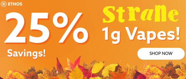 Cannabis Promo, Cannabis Sales, Cannabis Discounts, Cannabis on Sale, 25% OFF Strane 1g Vapes! *NOT Stackable