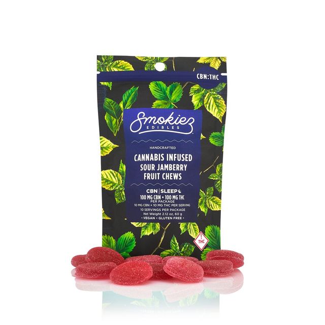 Sour Jamberry Fruit Chews Smokiez