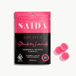 Strawberry Lemonade Sativa Live Resin Gummies Saida