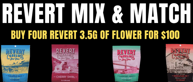 Cannabis Promo, Cannabis Sales, Cannabis Discounts, Cannabis on Sale, Revert 14g Bundle