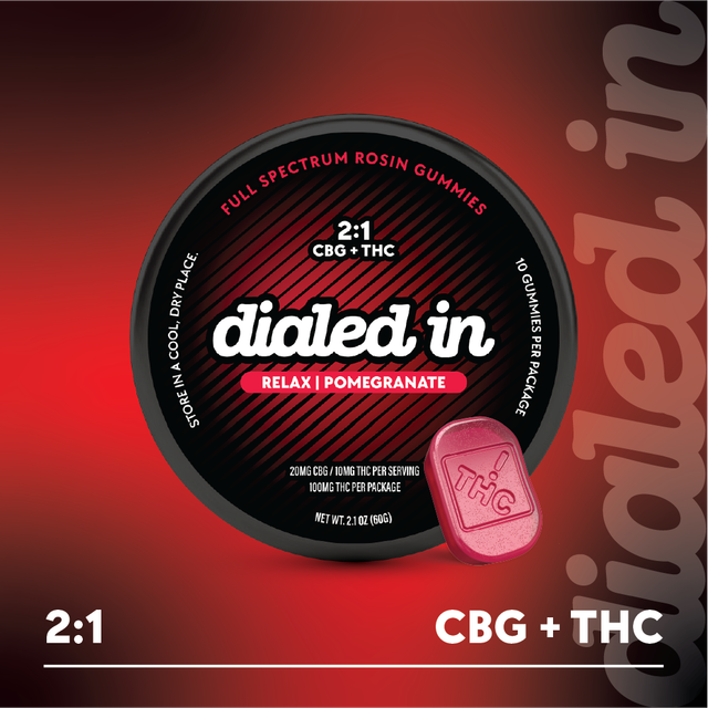 Pomegranate 2:1 THC:CBG Relax Dialed In