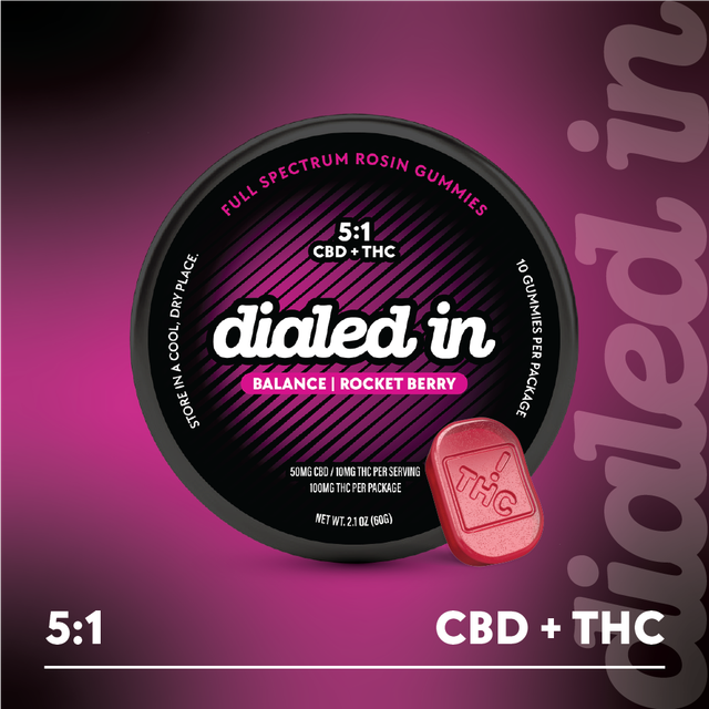 Rocket Berry 5:1 CBD:THC Balance Dialed In