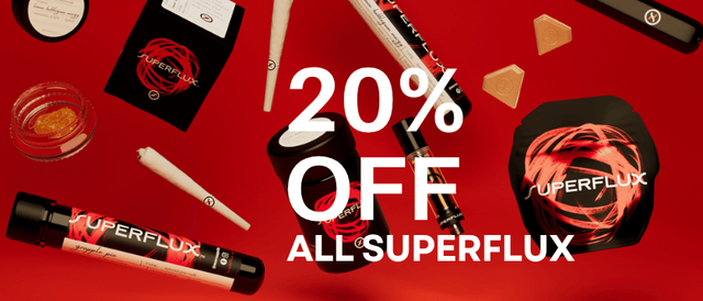 Cannabis Promo, Cannabis Sales, Cannabis Discounts, Cannabis on Sale, Ingrown Farms 20% off Superflux (+$20 items)