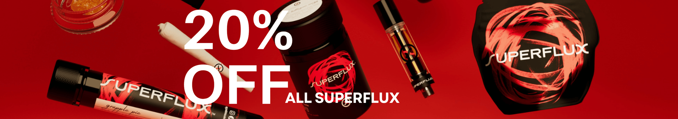 Cannabis Promo, Cannabis Sales, Cannabis Discounts, Cannabis on Sale, Ingrown Farms 20% off Superflux (+$20 items)