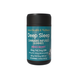 Deep Sleep Mixed Berry 2:1 THC:CBN 10 Pack Gummies Aura
