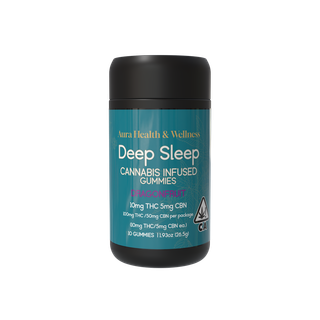 Deep Sleep Dragon Fruit 2:1 THC:CBN 10 Pack Gummies Aura