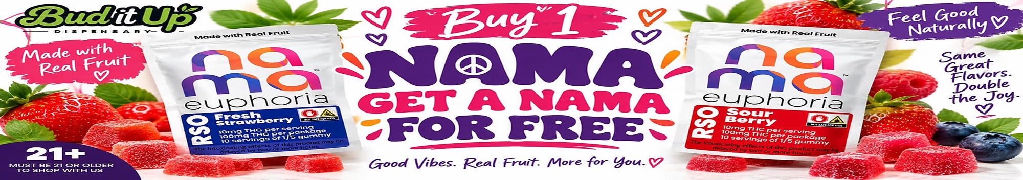 Cannabis Promo, Cannabis Sales, Cannabis Discounts, Cannabis on Sale, NAMA BOGO 🍬