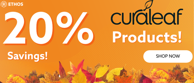 Cannabis Promo, Cannabis Sales, Cannabis Discounts, Cannabis on Sale, 20% OFF Curaleaf Brands! *NOT Stackable