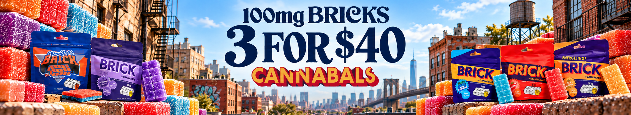 Cannabis Promo, Cannabis Sales, Cannabis Discounts, Cannabis on Sale, 100mg BRICKS 3 for $40