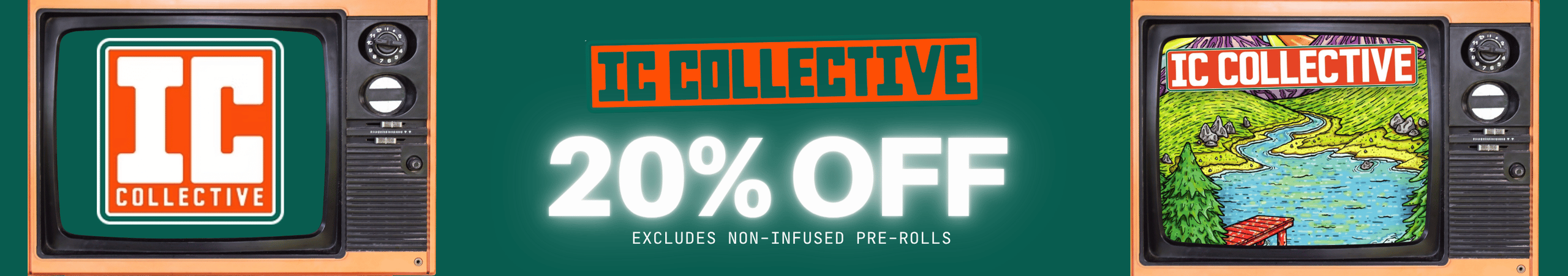 Cannabis Promo, Cannabis Sales, Cannabis Discounts, Cannabis on Sale, IC Collective 20% Off Weekends