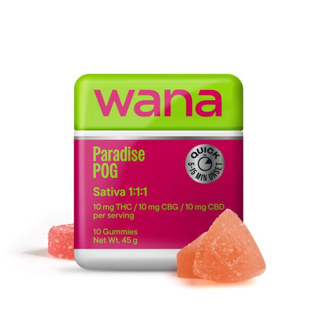 Paradise POG 1:1:1 THC:CBD:CBG Wana Paradise POG 1:1:1 THC:CBD:CBG Wana