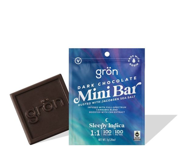 Mini Bar Dark Chocolate Indica Gron