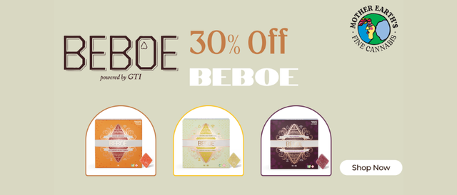 Cannabis Promo, Cannabis Sales, Cannabis Discounts, Cannabis on Sale, 30% Off BeBoe