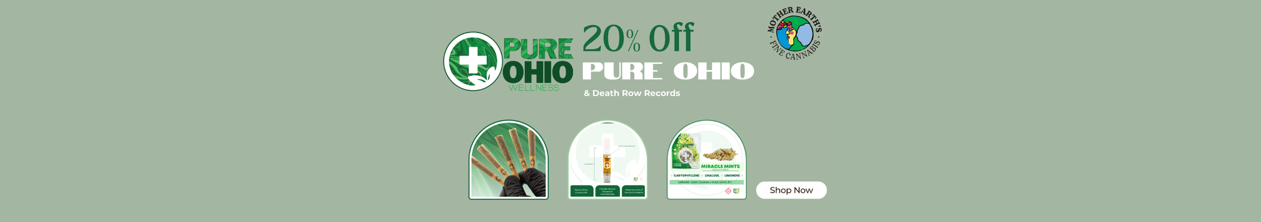 Cannabis Promo, Cannabis Sales, Cannabis Discounts, Cannabis on Sale, 20% Off Pure Ohio Wellness