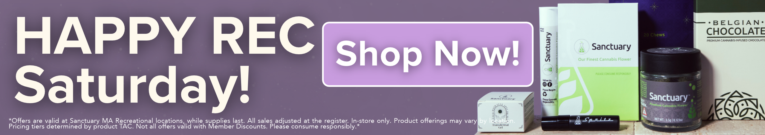 Cannabis Promo, Cannabis Sales, Cannabis Discounts, Cannabis on Sale, Happy REC Saturday!