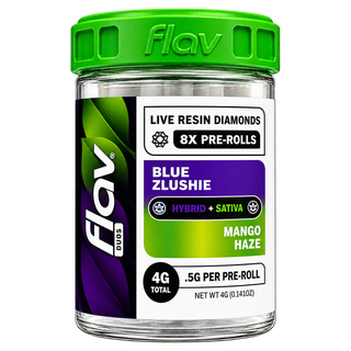 Duos Prerolls - Blue Zlushie (H) x Mango Haze (S) Flav
