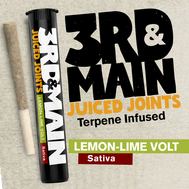 Juiced Joints Lemon Lime Volt Terpene 3rd & Main