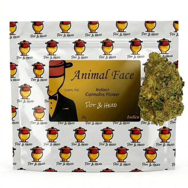 POT & HEAD | TUXEDO | ANIMAL FACE | 28G Pot & Head