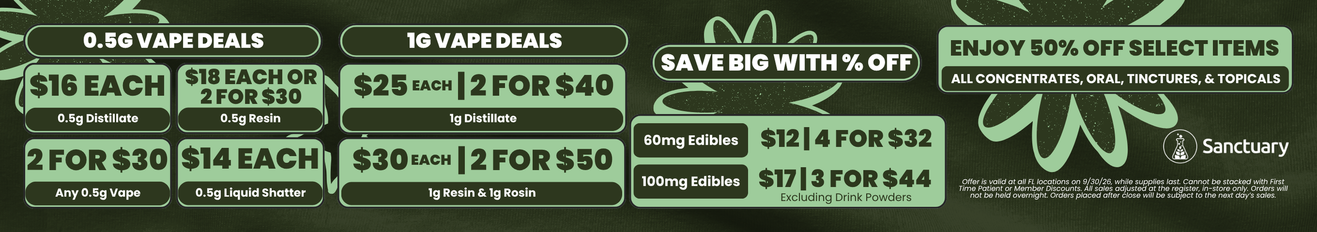 Cannabis Promo, Cannabis Sales, Cannabis Discounts, Cannabis on Sale, Daily 2