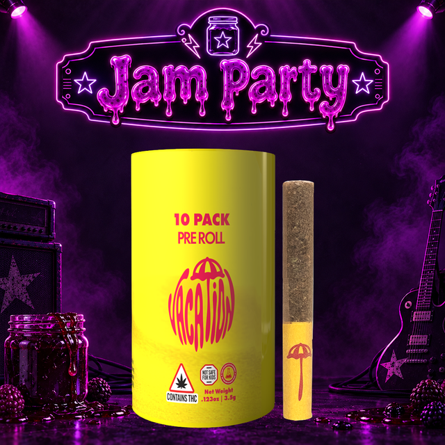 Jam Party 10 pk .35g Vacation Jam Party 10 pk .35g Vacation