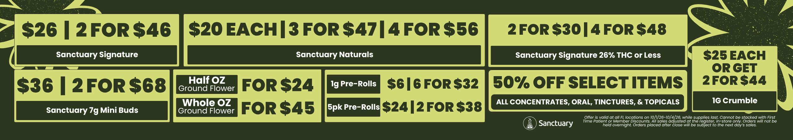 Cannabis Promo, Cannabis Sales, Cannabis Discounts, Cannabis on Sale, Daily