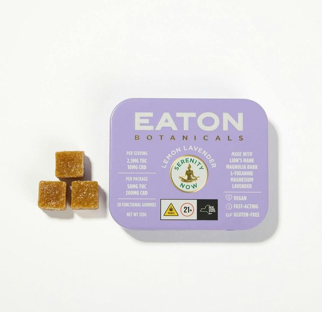 Lemon Lavender Serenity Now 1:4 THC:CBD Eaton Botanicals Lemon Lavender Serenity Now 1:4 THC:CBD Eaton Botanicals