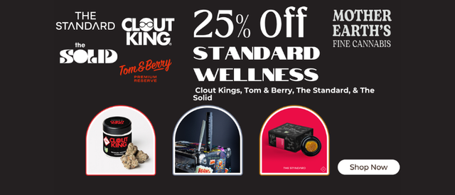 Cannabis Promo, Cannabis Sales, Cannabis Discounts, Cannabis on Sale, 25% Off Standard Wellness