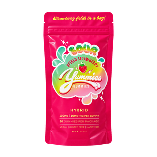Sour Spiked Strawberry (100mg) 10PK Yummies