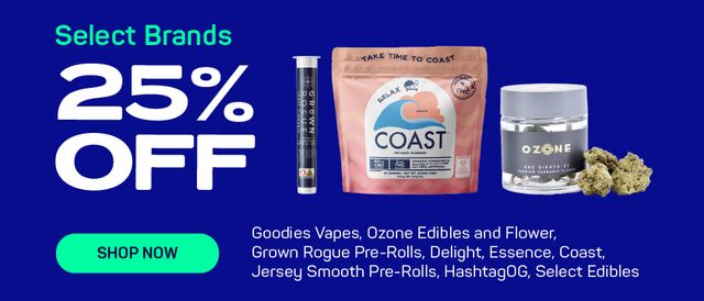 Cannabis Promo, Cannabis Sales, Cannabis Discounts, Cannabis on Sale, 25% OFF Selected Prerolls