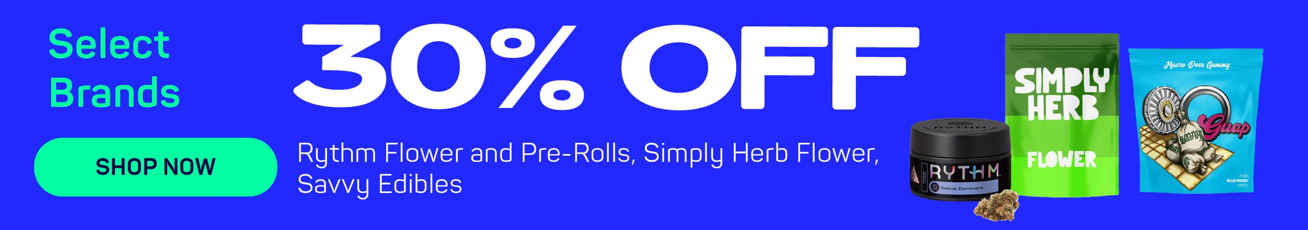 Cannabis Promo, Cannabis Sales, Cannabis Discounts, Cannabis on Sale, 30% OFF ALL Savvy Edibles
