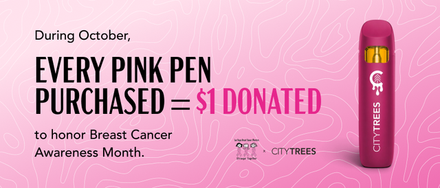 Cannabis Promo, Cannabis Sales, Cannabis Discounts, Cannabis on Sale, 3 for $45 City Trees 1g PINK Disposables