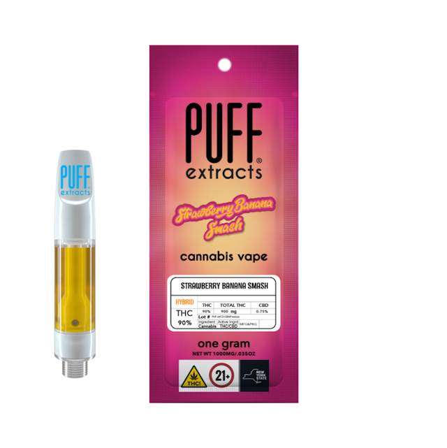Strawberry Banana Smash 1g 510 Vape Cart Puff