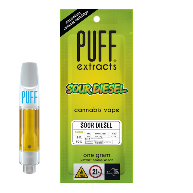 Sour Diesel 1g 510 Vape Cart Puff