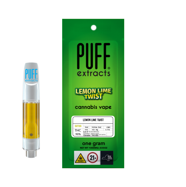 Lemon Lime Twist 1g 510 Vape Cart Puff