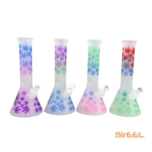 Frosted Leaf Windowpane Beaker SirEEL