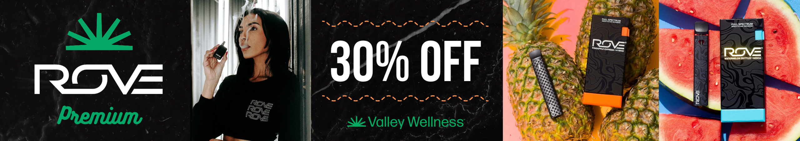 Cannabis Promo, Cannabis Sales, Cannabis Discounts, Cannabis on Sale, 30% Off Rove!