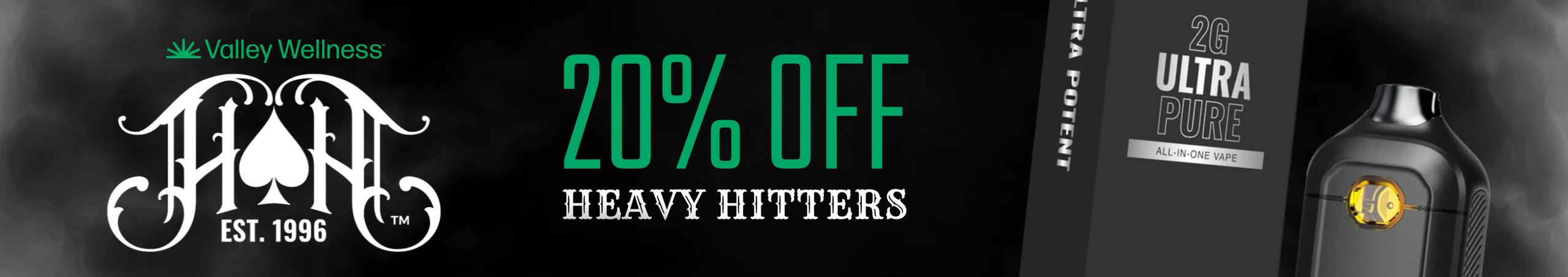 Cannabis Promo, Cannabis Sales, Cannabis Discounts, Cannabis on Sale, 20% Off Heavy Hitters!
