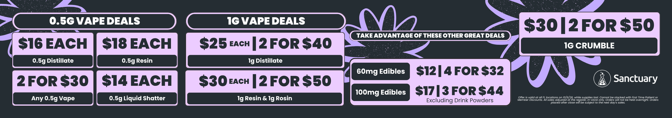 Cannabis Promo, Cannabis Sales, Cannabis Offers, Cannabis on Sale, Daily 2