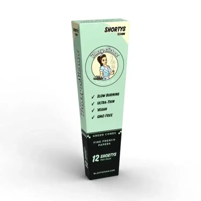 Blazy Susan Shortys 53mm Green Cones 12pk Blazy Susan