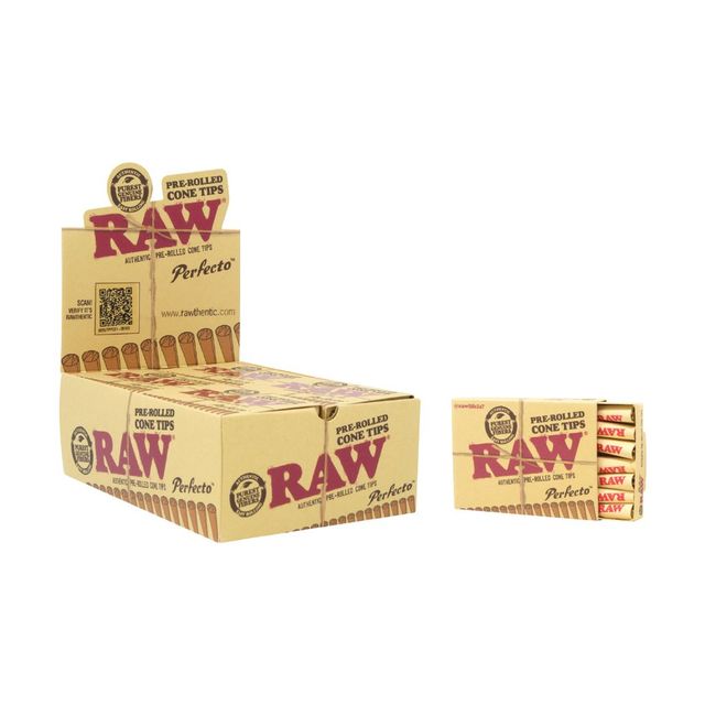 Perfecto Pre-Rolled Cone Tips 21ct RAW