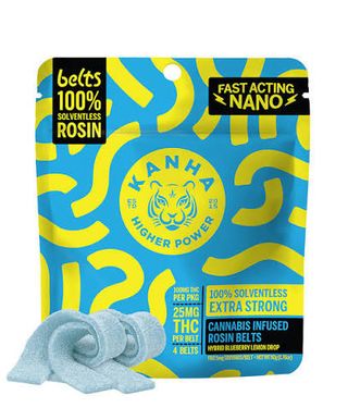 Solventless Live Rosin Blueberry Lemon Drop Belts Kanha
