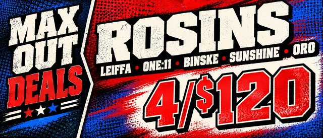 Cannabis Promo, Cannabis Sales, Cannabis Discounts, Cannabis on Sale, 1G ROSINS  — 4/$120