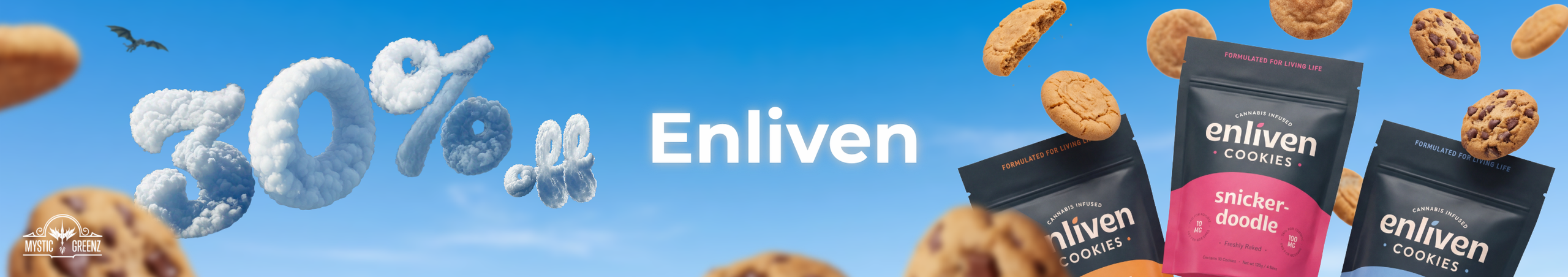 Cannabis Promo, Cannabis Sales, Cannabis Discounts, Cannabis on Sale, Enliven 30% Off