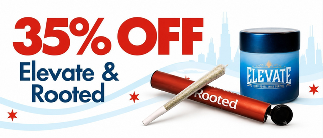 Cannabis Promo, Cannabis Sales, Cannabis Discounts, Cannabis on Sale, 35% off Elevate & Rooted