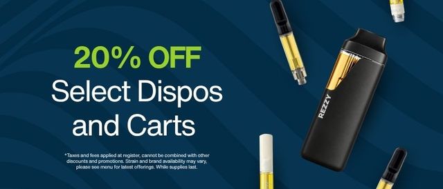 Cannabis Promo, Cannabis Sales, Cannabis Discounts, Cannabis on Sale, 20% Off Select Vapes