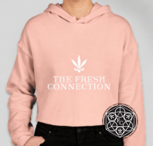 Cropped Hoodie (Peach) The Fresh Connection